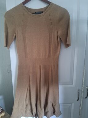 Banana Republic Camel Knit Mini Dress